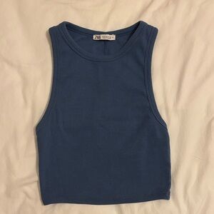 Zara Women's Deep Blue Crop Top